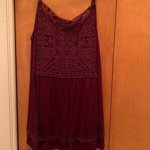 Burgundy Tank Top from Maurice's